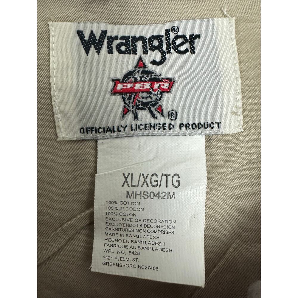 Wrangler PBR Men XL Red Plaid Western Shirt Professional Bull Riders Logo - Picture 4 of 9